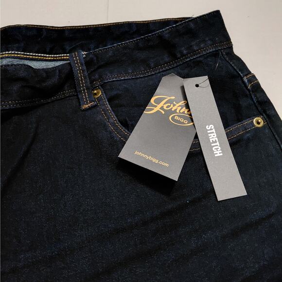 Johnny Bigg Mens 44 Aeden Slim Fit Jeans Dark Wash Stretch Denim Classic Casual - Picture 7 of 11